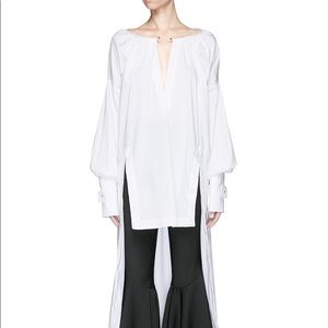 Esteban Cortazar long peasant shirt dress 36